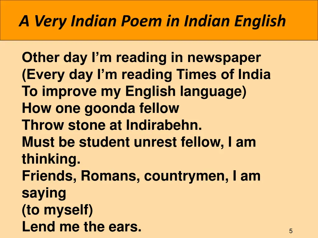 a very indian poem in indian english 3