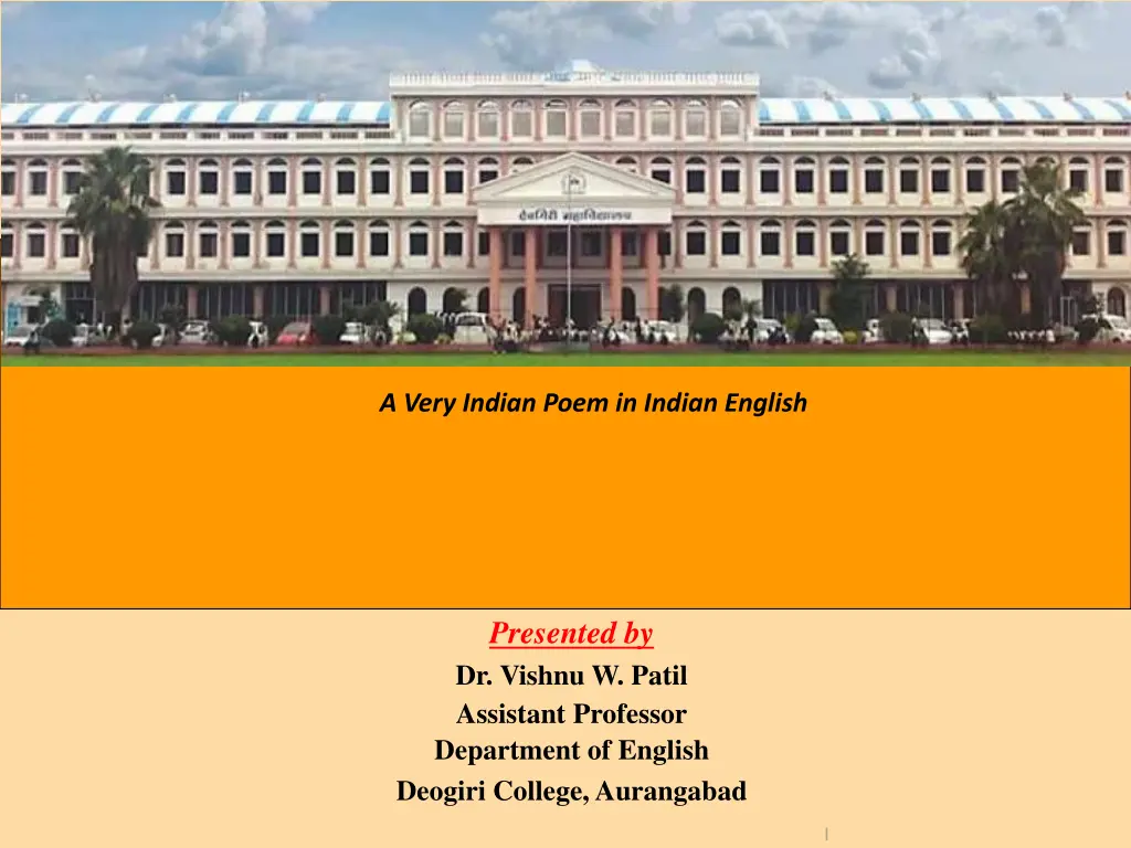 a very indian poem in indian english