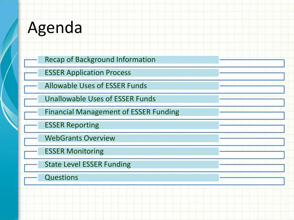 agenda