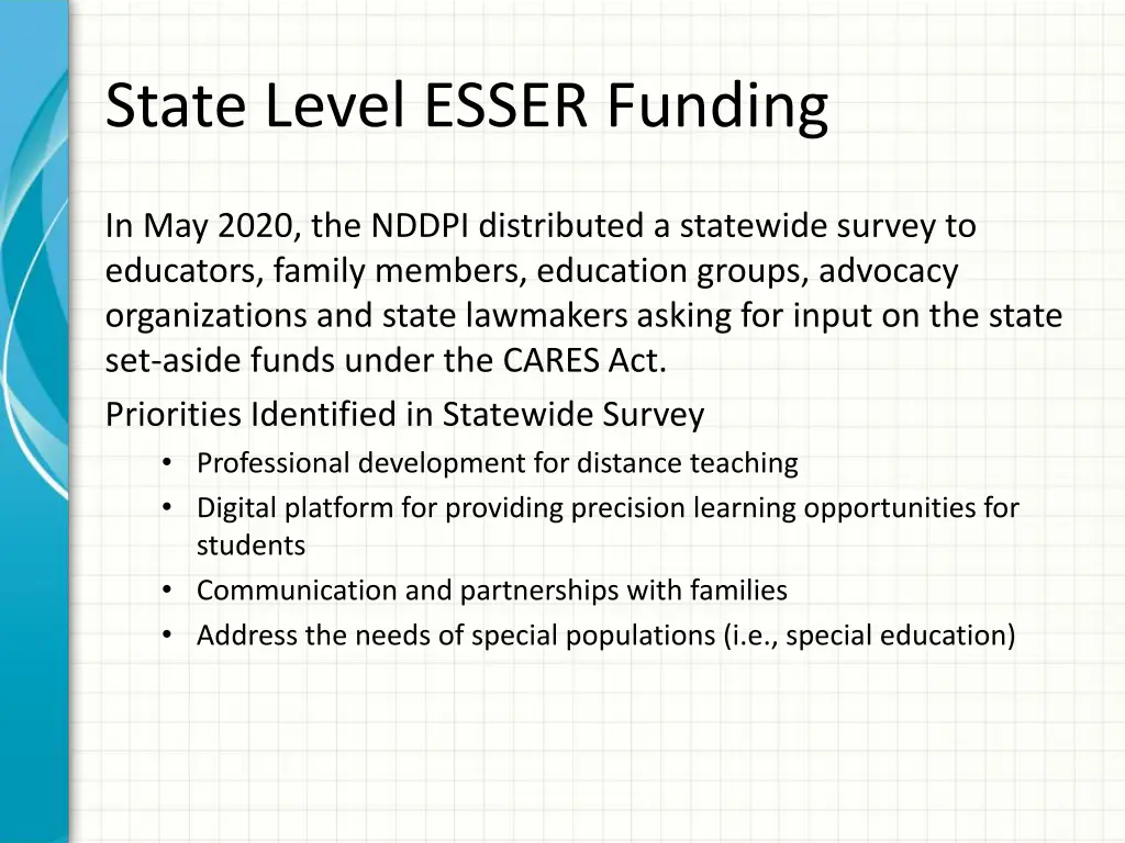 state level esser funding