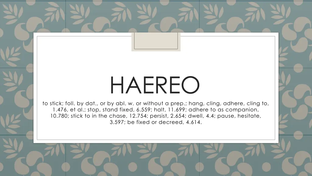haereo