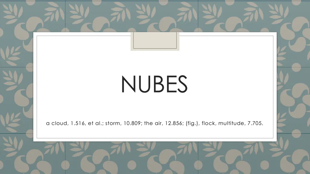 nubes