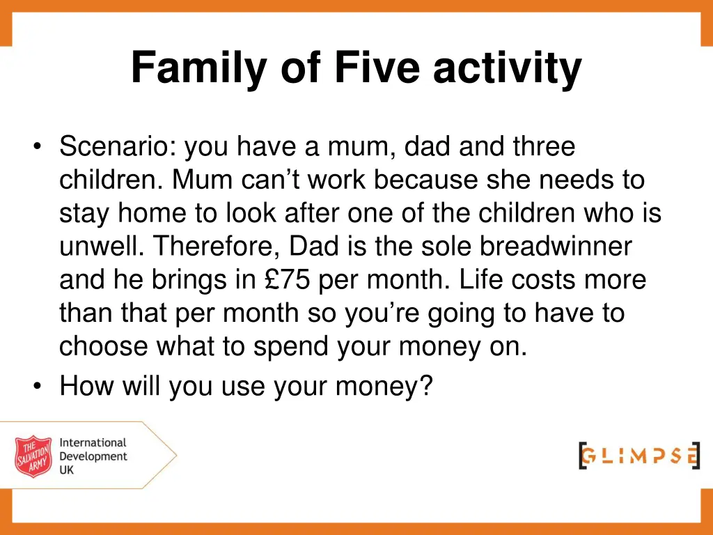 family of five activity