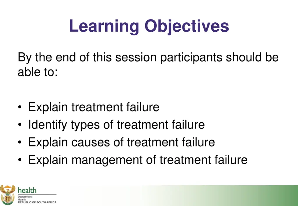 learning objectives