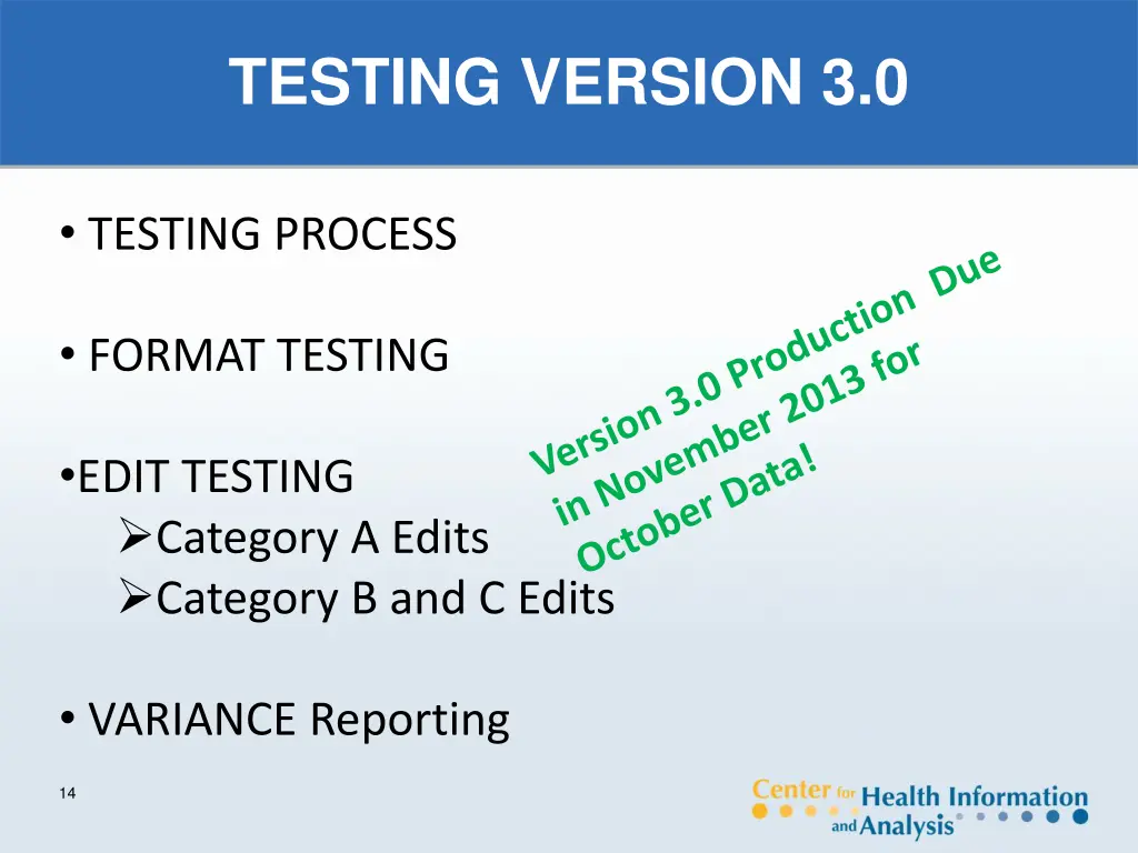 testing version 3 0