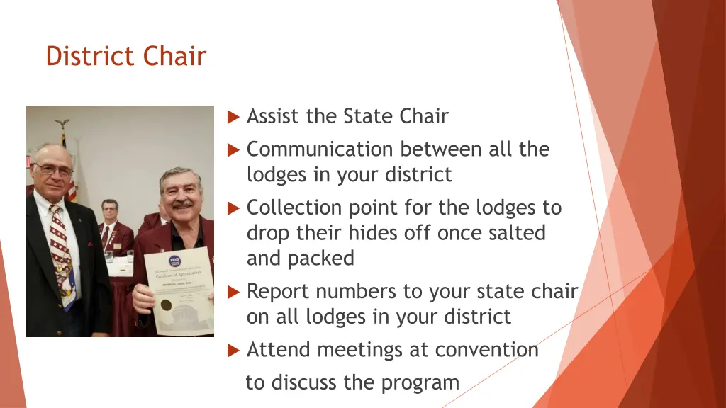 district chair