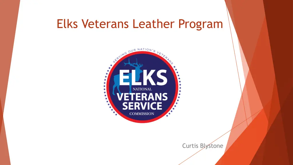 elks veterans leather program