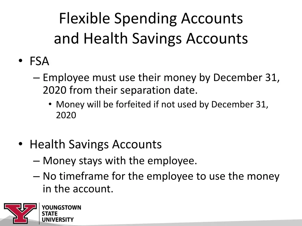 flexible spending accounts and health savings