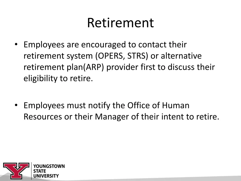 retirement
