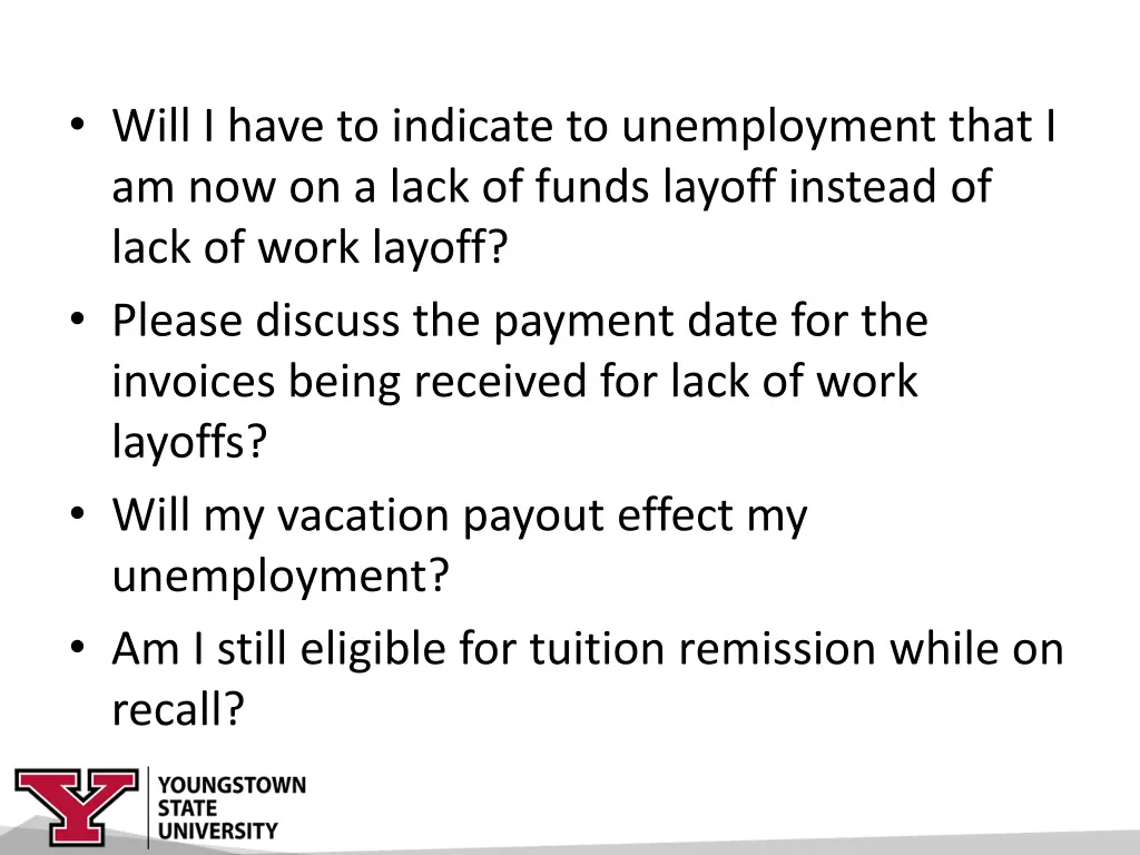will i have to indicate to unemployment that