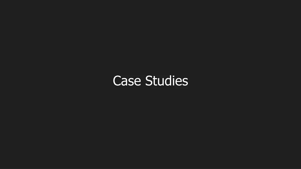 case studies