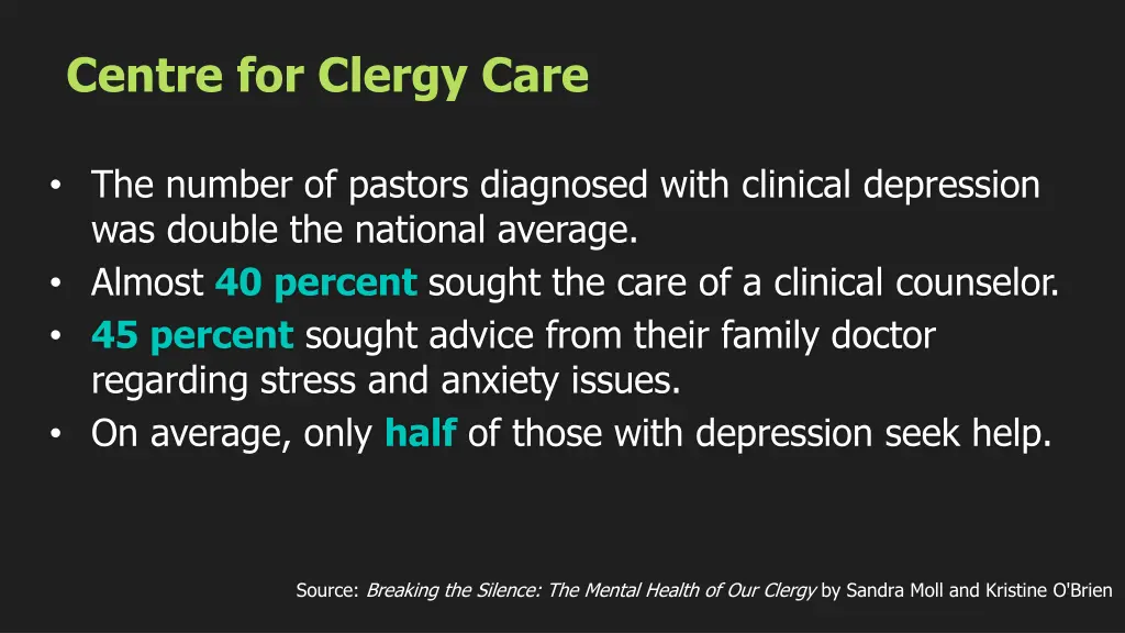 centre for clergy care