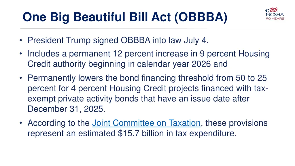 one big beautiful bill act obbba