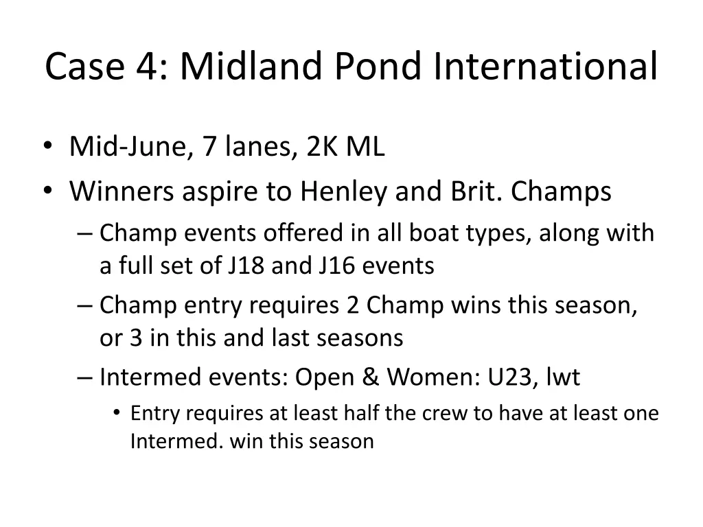 case 4 midland pond international