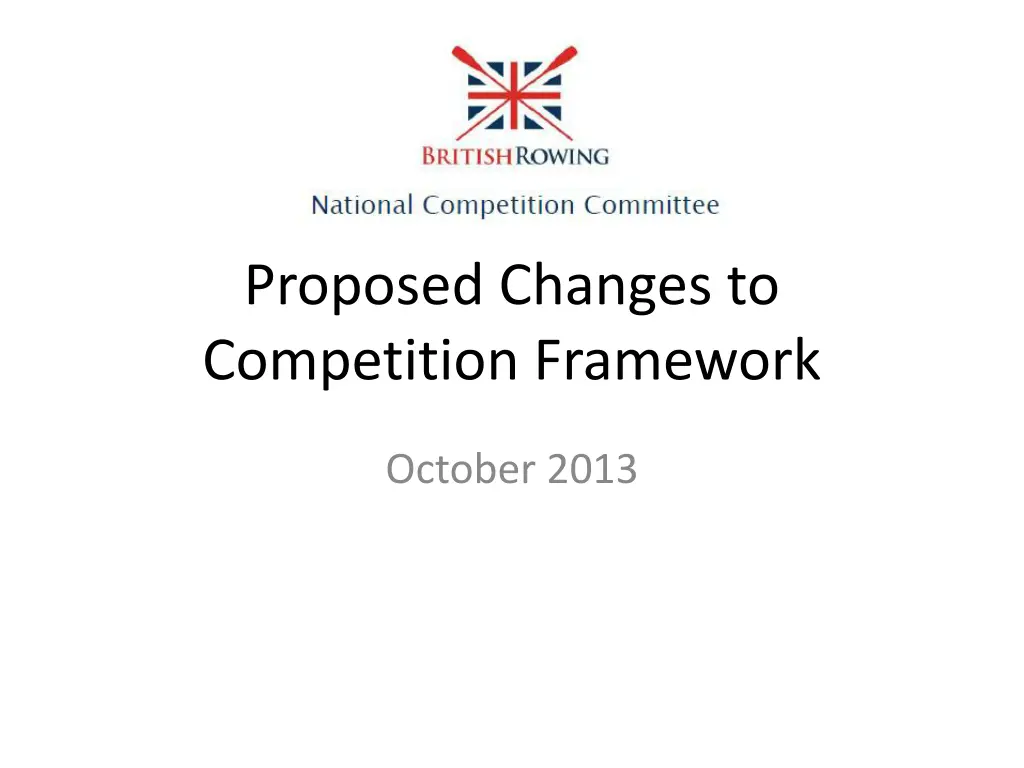 proposed changes to competition framework
