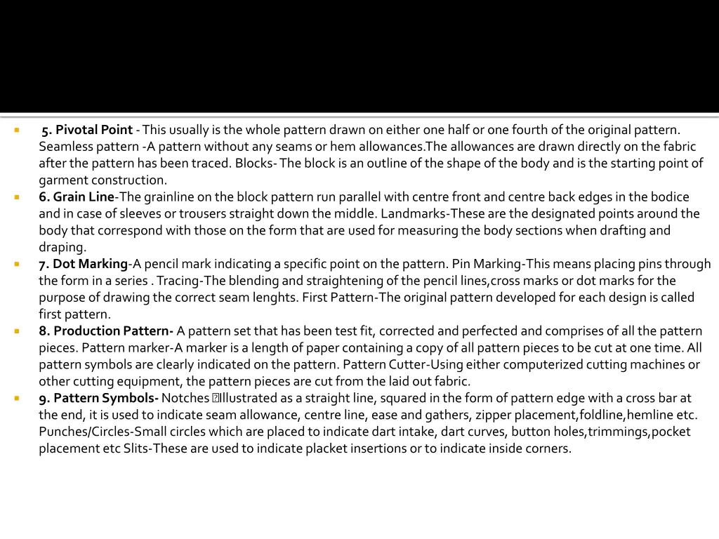 5 pivotal point this usually is the whole pattern