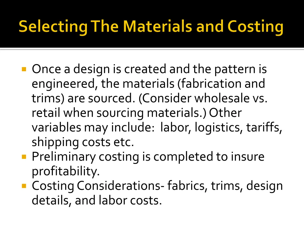 once a design is created and the pattern
