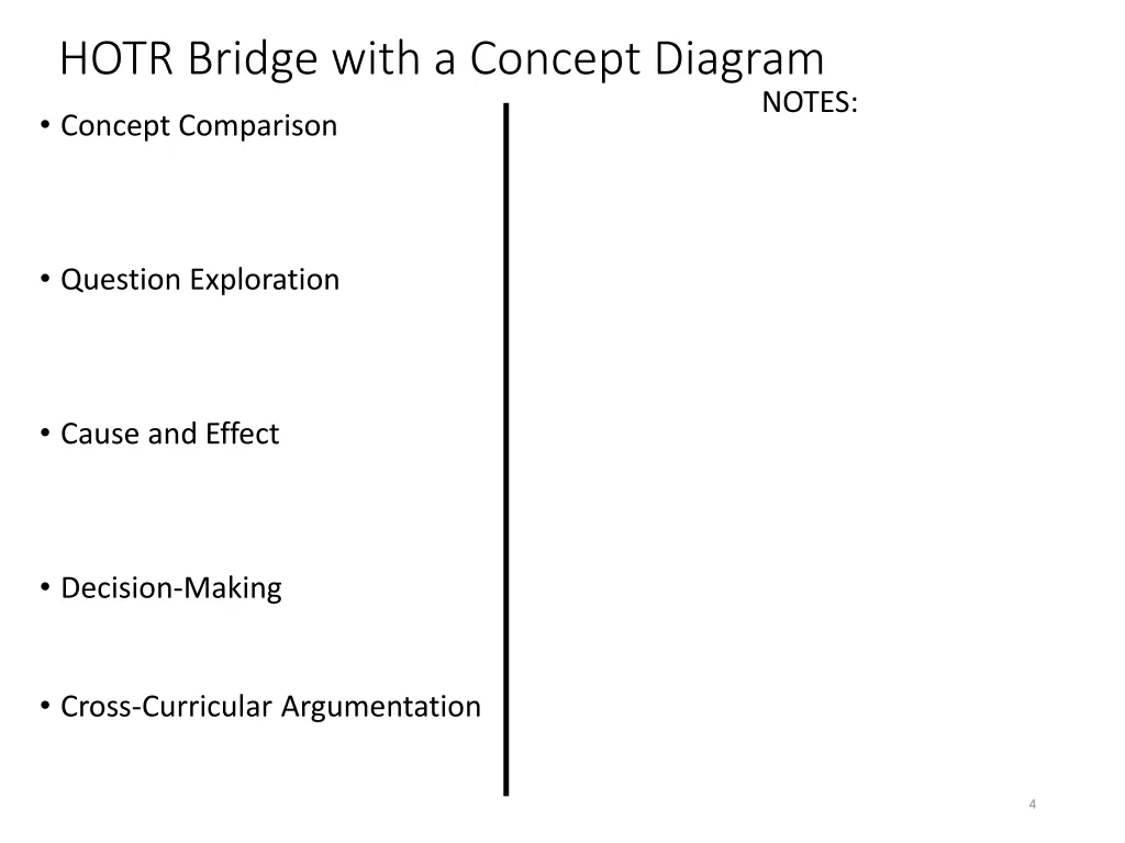 hotr bridge with a concept diagram