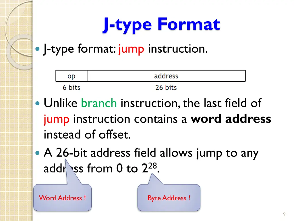 j type format