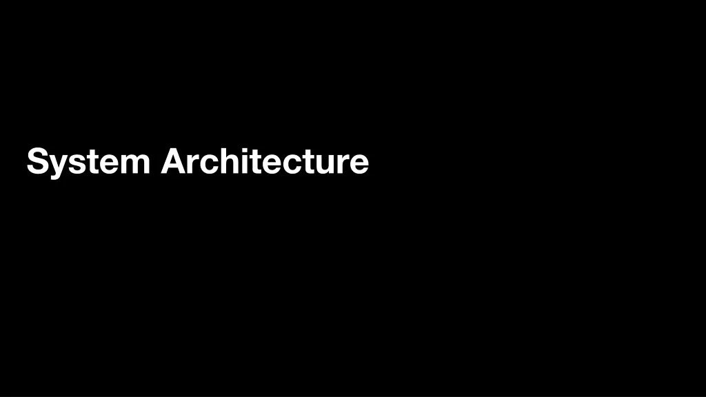 system architecture