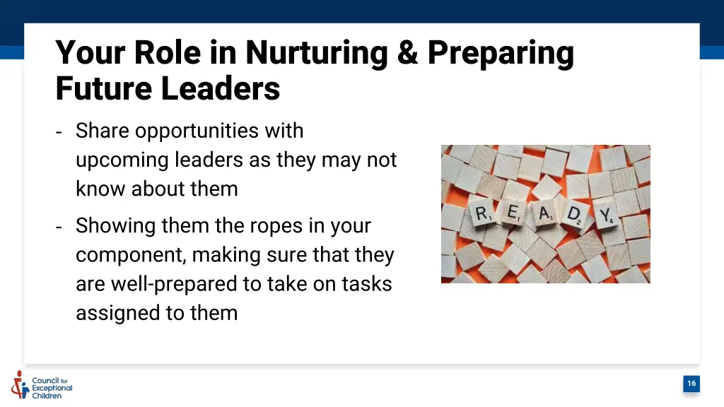 your role in nurturing preparing future leaders 1