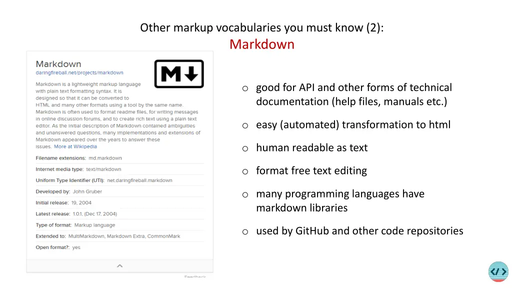 other markup vocabularies you must know 2 markdown