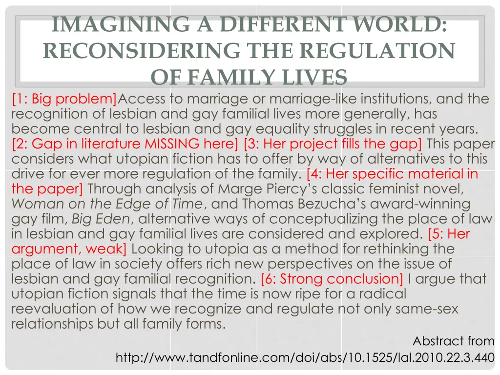 imagining a different world reconsidering
