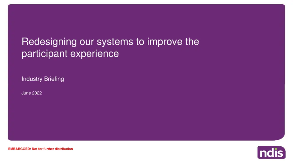 redesigning our systems to improve