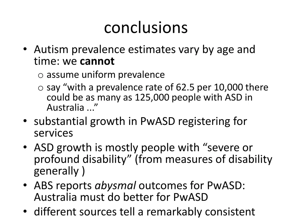 conclusions
