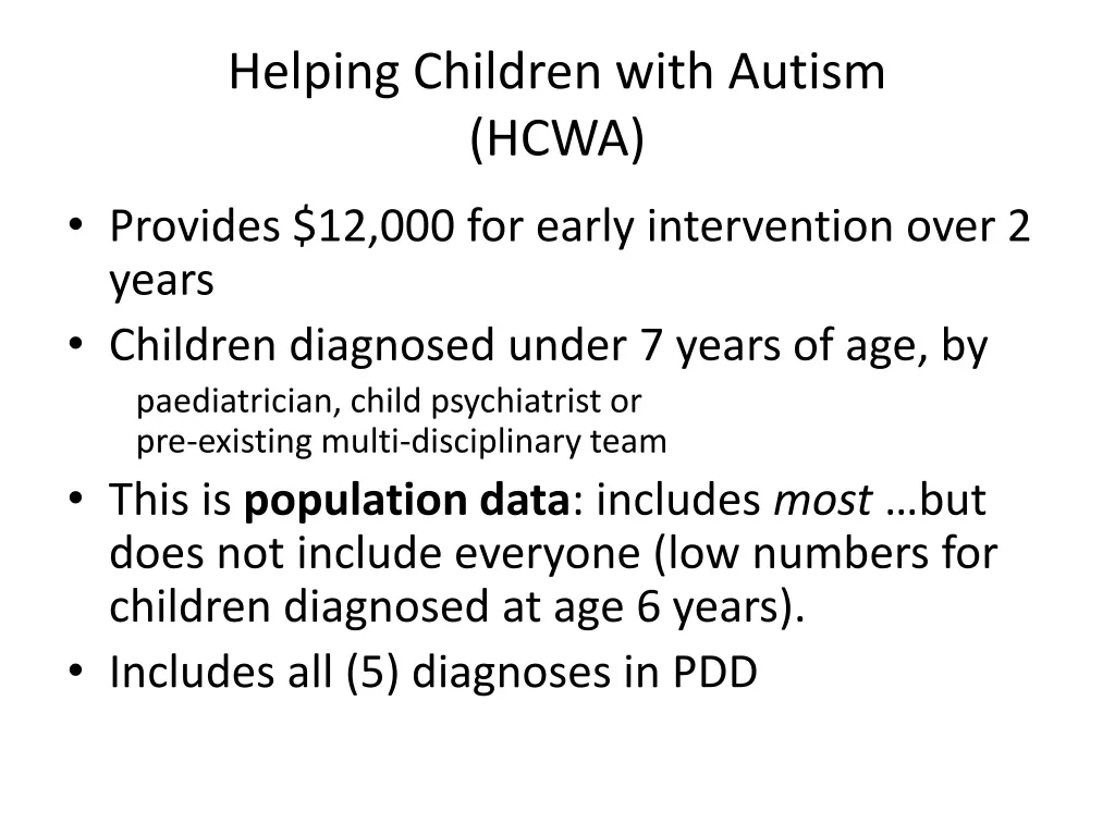 helping children with autism hcwa