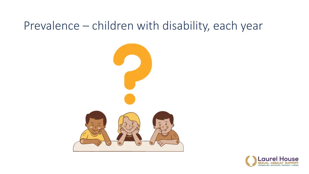 prevalence children with disability each year