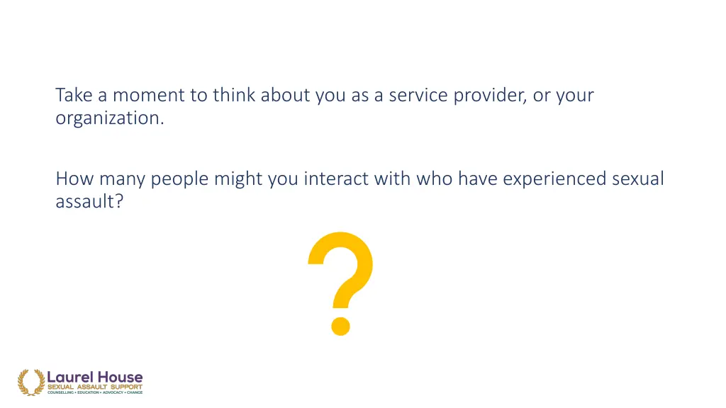 take a moment to think about you as a service