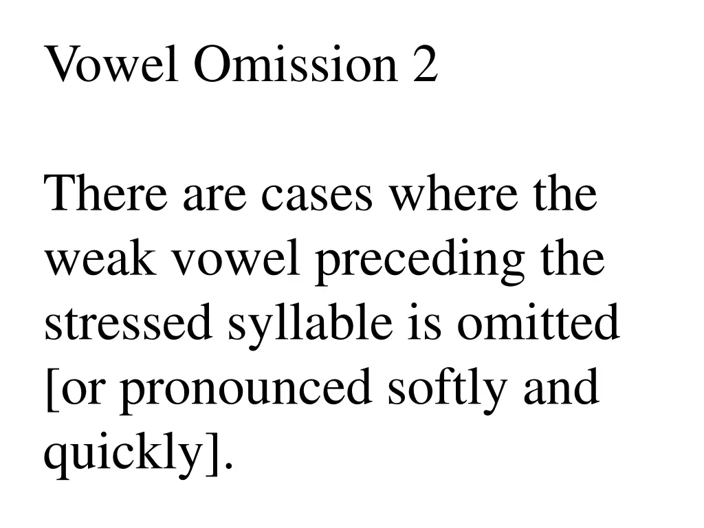 vowel omission 2