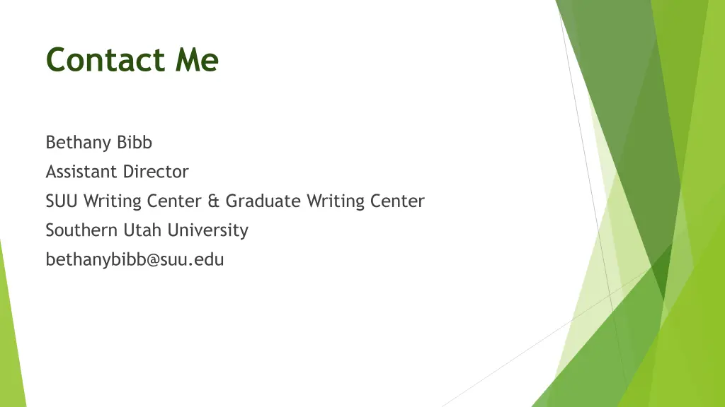 contact me