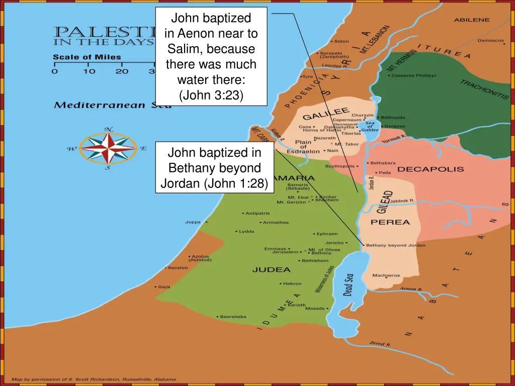 john baptized in aenon near to salim because