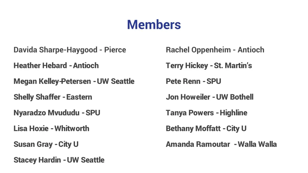 members