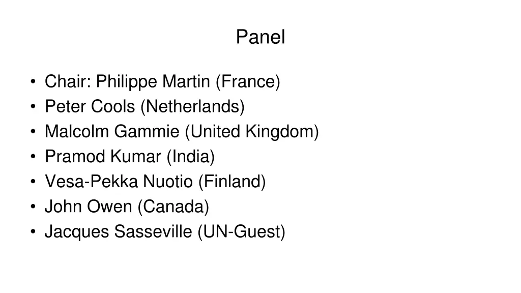 panel