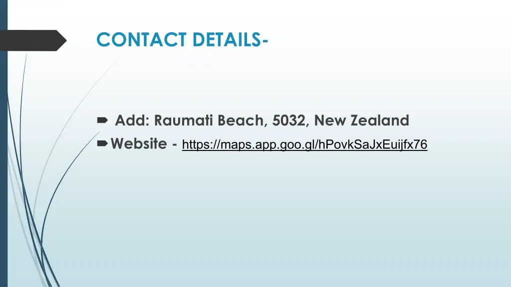contact details