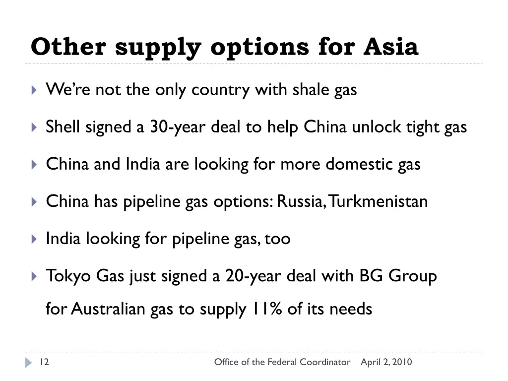 other supply options for asia