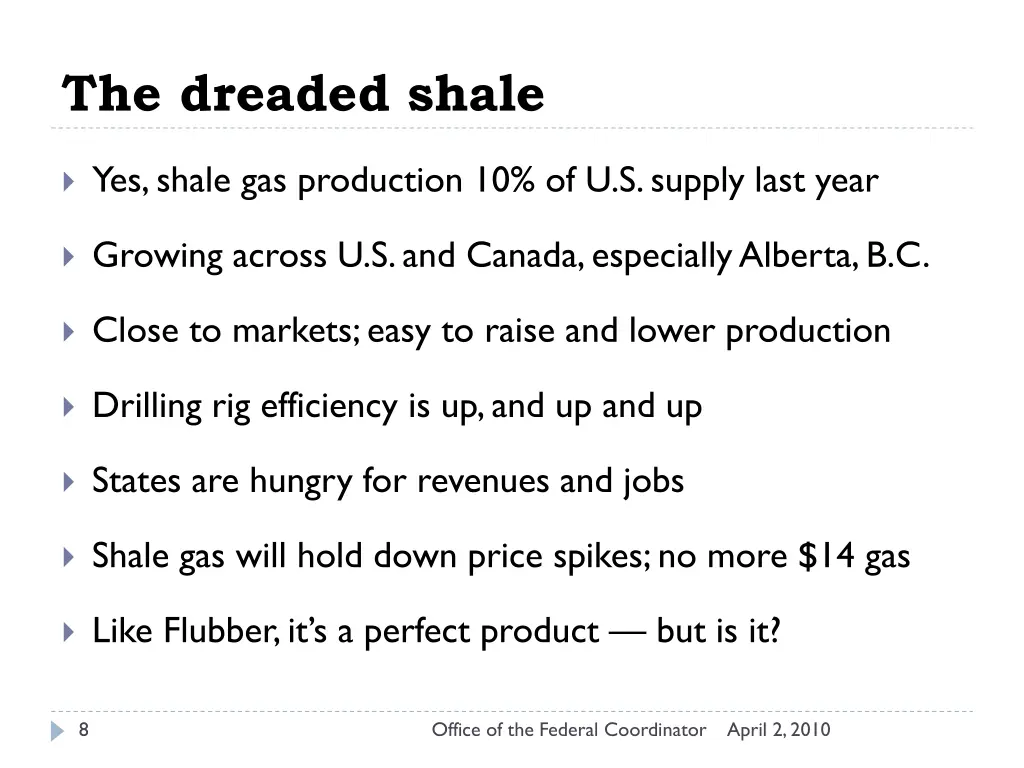 the dreaded shale