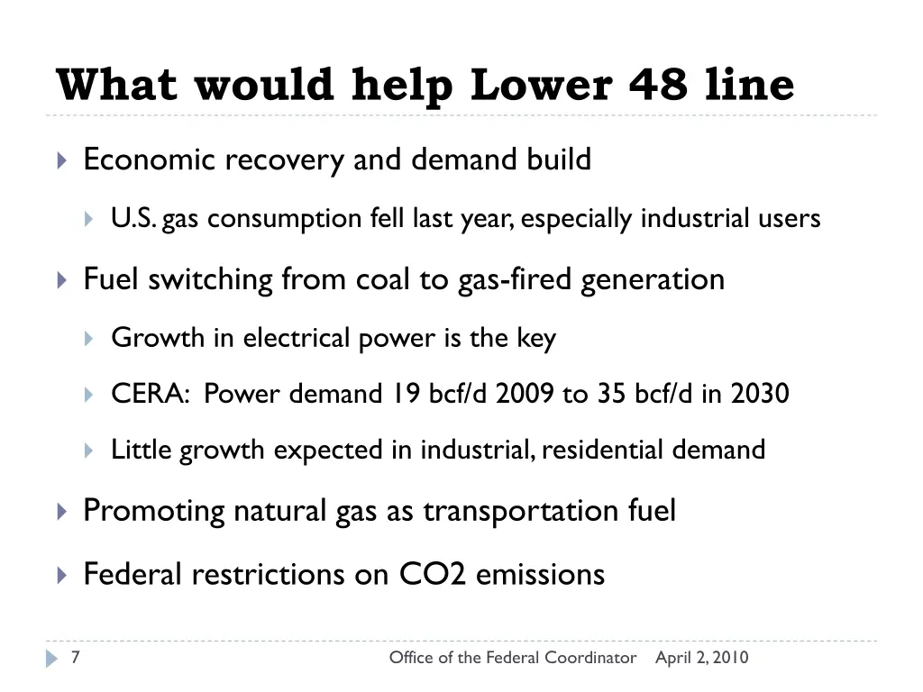 what would help lower 48 line