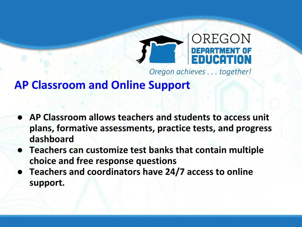 ap classroom and online support