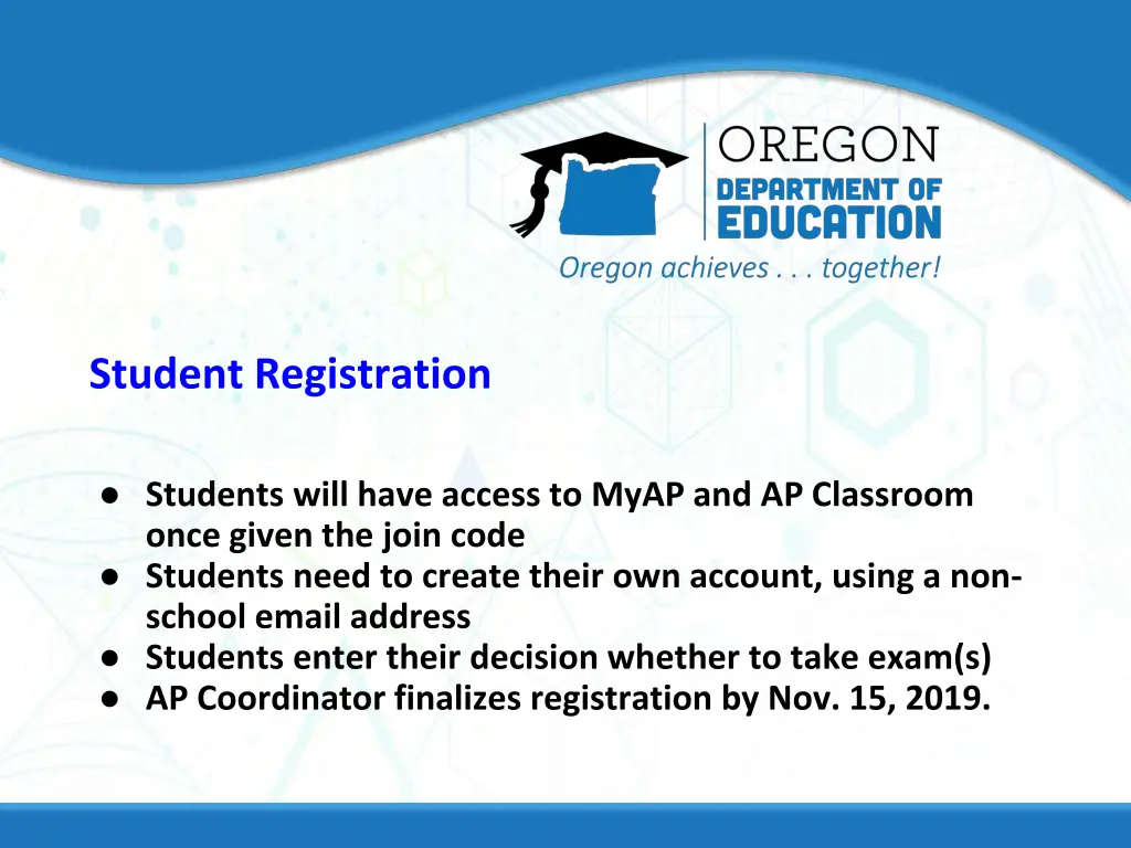 student registration