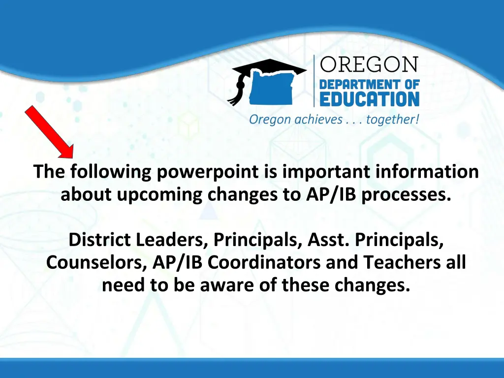 the following powerpoint is important information