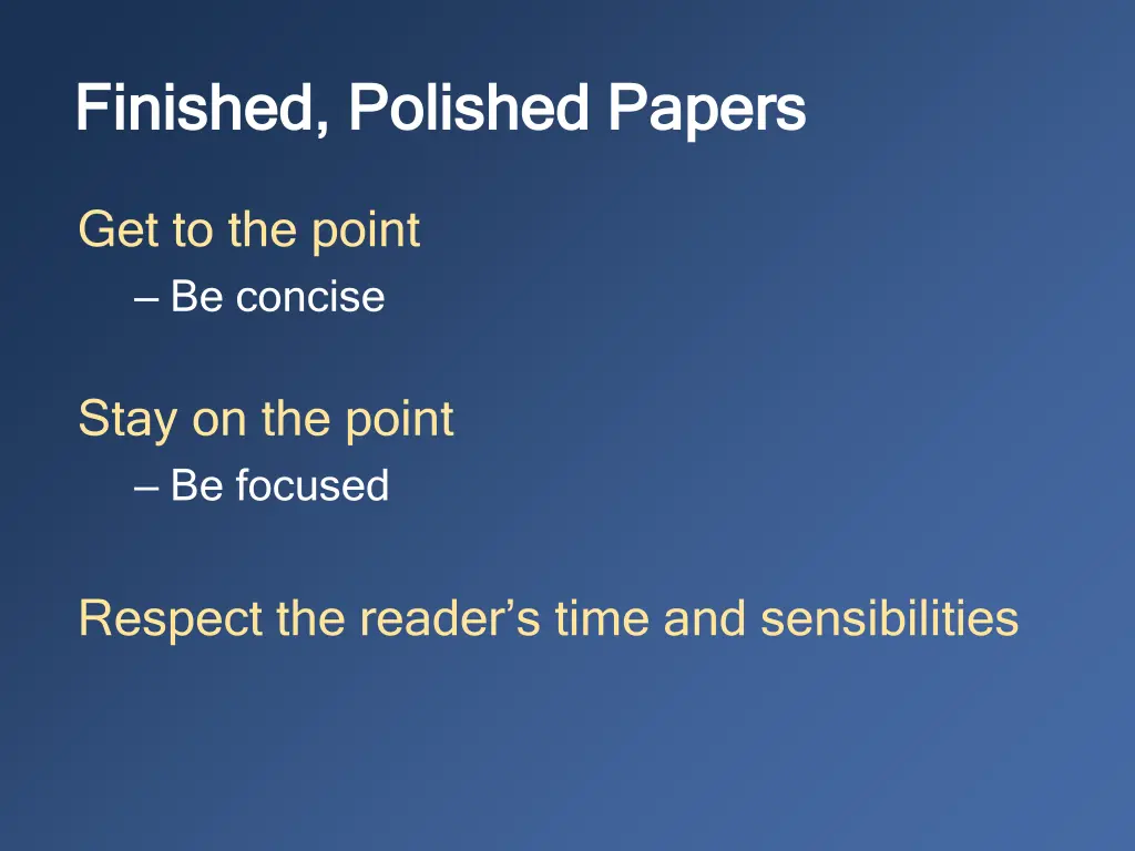 finished polished papers finished polished papers