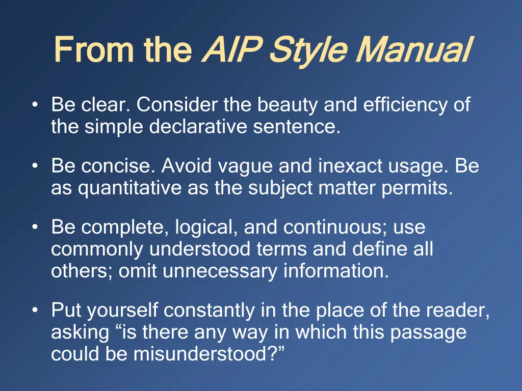 from the from the aip style manual aip style 1