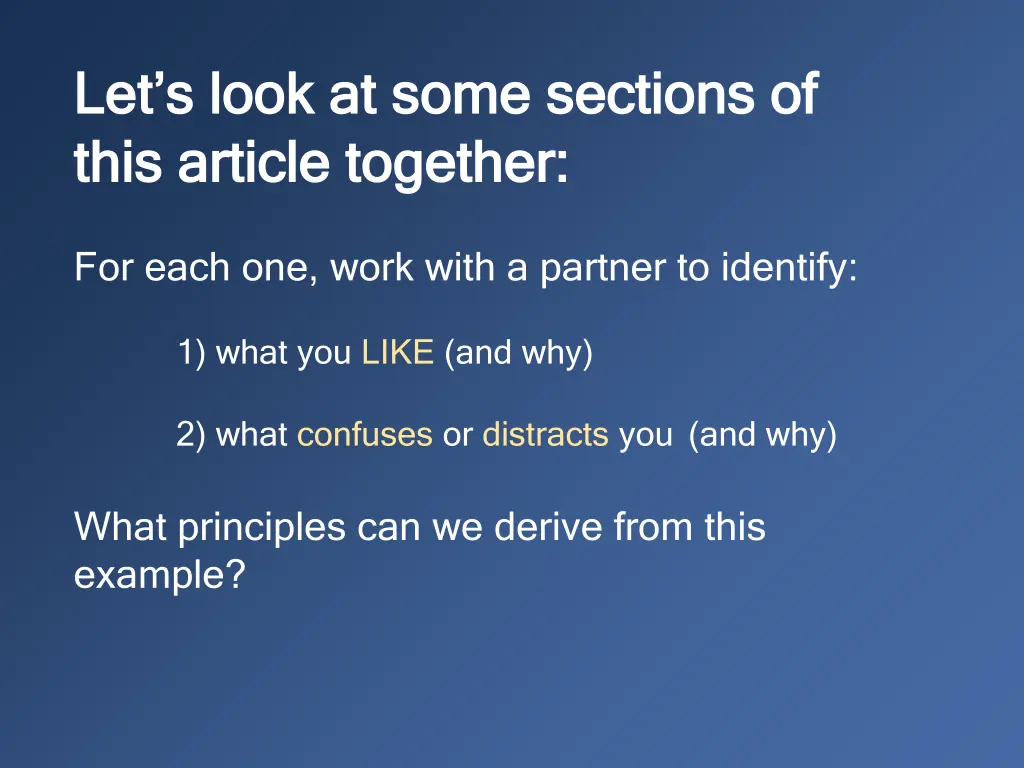 let s look at some sections of let s look at some