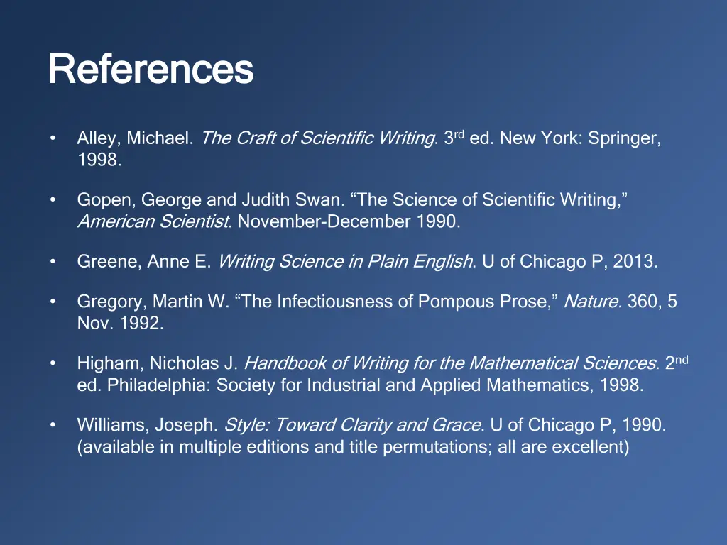 references references