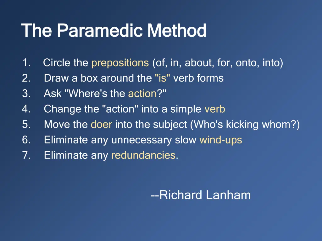 the paramedic method the paramedic method