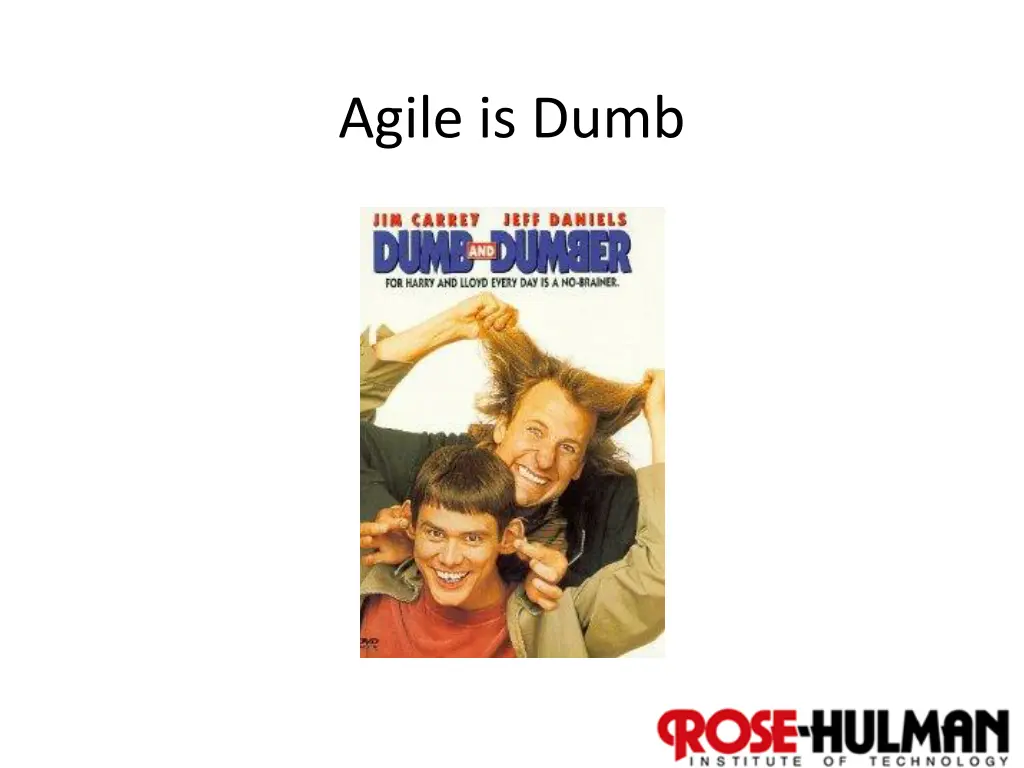 agile is dumb
